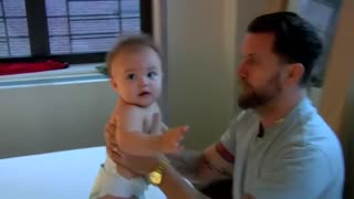 虎爹和自己的Baby搏击